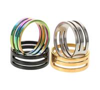 Homoyoyo 4pcs Opening Closing Rings Tools Jumper Ring Opener Jump Maker Tools for Jewelry Making Stainless Steel Craft Project Supplies Jump for Keychains Jewelry