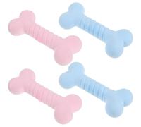 Homoyoyo 4pcs Pet Chew Molar Dog Interactive Sturdy Tpr Rubber Chewing Stick with Anti-bite Surface Unique Shape for Solving Chewing Problems and Attracting Dogs Attention for Puppies