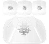 Homoyoyo 4pcs Plastic Kitchen Hood Oil Catcher Large Capacity Oil Cup for Range Hood Easy Installation and Cleaning