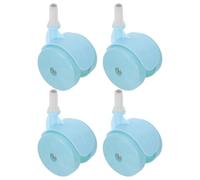 Homoyoyo 4pcs Plastic Replacement Silent Caster Wheels for Walker and Furniture, Easy Maintenance, Suitable for Outdoor and Nighttime Use, Learning to Walk Wheel Set