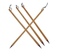 Homoyoyo 4Pcs Portable Bamboo Calligraphy Brushes for Writing and Chinese Calligraphy, Multi-Function Painting Pens Suitable for Students, Traditional Chinese Brush Set