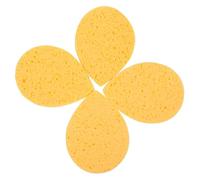 Homoyoyo 4pcs Portable Facial Sponges Multi Function Household Exfoliating Sponge for Makeup Removal Soft Cellulose Face Scrubbers for Travel Daily Use