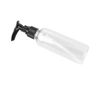 Homoyoyo 4PCS Portable Pump Dispenser Bottles for Travel Reusable Plastic Liquid Containers for Shampoo Lotion Perfume Body Wash with Black Press Pump and Easy to Use