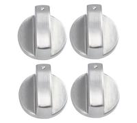 Homoyoyo 4pcs Replacement Stove Knobs Zinc Alloy Oven Knob Easy Manipulation Convenient Replacement for Stove and Electric Range