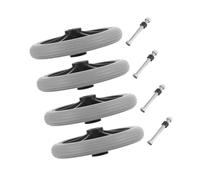 Homoyoyo 4pcs Replacement Wheelchair Front Wheels 7-inch Solid Anti-Slip Casters Rollers for Electric and Manual Walker Transport Wheelchair Parts