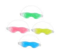 Homoyoyo 4pcs Reusable Gel Eye Masks Cooling and Hot Compress for Eye Fatigue Relief Soothing Cold and Warm Therapy for Meditation Yoga Travel and Relaxation