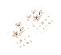 Homoyoyo 4pcs Self-adhesive Sakura Style Guitar Decorative Sticker with Cherry Blossom Shape Pvc Protective Film for Acoustic and Bass Guitars Suitable for Stage Use and Daily Practice