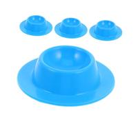 Homoyoyo 4pcs Silicone Egg Holder Fridge Egg Rack Holder Storage Box Trays for Soft Boiled