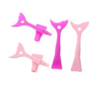 Homoyoyo 4pcs Silicone Eyeshadow Wing Tool Eyeliner Stencils for Precise Cat Eye Makeup Reusable Beauty for Beginners and Professionals with Dual Color Purple and Pink