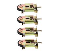 Homoyoyo 4pcs Sliding Door Window Pulley Furniture Wardrobe Sliding Roller Closet Door Floor Roller Golden