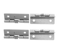 Homoyoyo 4pcs Stainless Steel Self Closing Spring Loaded Hinges Heavy Duty Door Closing Hardware with Noise Reduction Easy Installation for Windows Doors Home Office and Schools