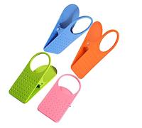 Homoyoyo 4pcs Table Side Cup Clip Holder Clamp for Water Bottles and Coffee Mugs Portable Drinking Cup Holder Clip for Office Desk Random Color