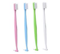 Homoyoyo 4pcs Tapered Head Orthodontic Toothbrushes Interspace Brush for Braces Wisdom Tooth Brush Portable Interspace