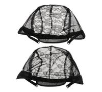 Homoyoyo 4pcs u Shape Wig Hair Nets Lace Wig Caps Elastic Mesh Making Hairpiece Mesh Cap Lace Nets for Bun