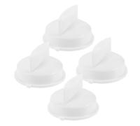 Homoyoyo 4pcs Universal Microwave Oven Knobs Replacement Timer Control Buttons White Plastic Compatible Most Microwave Models Easy to Install