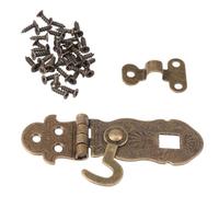 Homoyoyo 4pcs Vintage Notebook Hasps Retro Latch Lock for Notepad Diary Journal Scrapbook Boxes and Cases Easy to Install Charming Design