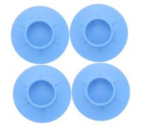 Homoyoyo 4pcs Washing Machine Mats Vibration Pad Shock Absorbing Mat for Washer Feet Blue Rubber Slip Pads for Laundry Use
