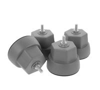 Homoyoyo 4pcs Washing Machine Stabilizer Pads Non-skid Anti-vibration Feet for Washer and Dryer Durable Elephant Foot Design Shock Absorption Noise Reduction for Home Appliances