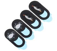 Homoyoyo 4pcs Webcam Slider Privacy Covers for Laptop and Phone, Protective Abs Notebook Cover with Chic Design, for Back to School and Many Occasions