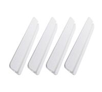 Homoyoyo 4pcs White Plastic Fence Support Feet Ramp for Doorway Reinforcement Non Slip Safety Gate Accessory