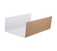 Homoyoyo 4pcs White Trifold Poster Board for Presentation with Triple Fold Structure, Lightweight and Foldable Corrugated Paper Display Board, for Personal Use and Business Exhibition