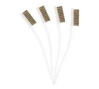 Homoyoyo 4pcs Wire Brush Set for Printer Nozzle Cleaning Compact Cleaning Tool with Curved Handle for Grime Removal and Easy Portability
