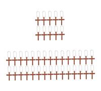 Homoyoyo 4sets Cross Charms for Keychains Durable Cross Jewelry Charms for DIY Crafts and Keychain Decoration Adorable Hanging Ornaments for Bags and 20pcs*4