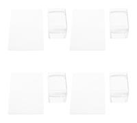 Homoyoyo 4sets Nail Art Stamping Tools Silicone Stampers Nail Stamper Stamp Scrape Art Tools for Home Salon Manicure