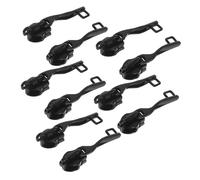 Homoyoyo 5 Pairs Detachable Zipper Pull Locking Zipper Pulls Anti-Theft Buckle Tools Black