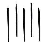 Homoyoyo 5-Piece Silicone Makeup Brush Set for Eyes Portable Eyeshadow Applicators Eyebrow and Lip Brushes Travel-Friendly Cosmetic Tools for Professional Makeup