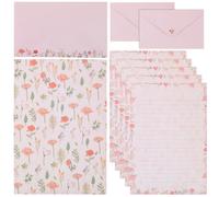 Homoyoyo 5 Sets A5 Writing Paper Envelope Kit Greeting Letter Paper Kit with Elegant Style Artistic Atmosphere Practical Comfortable Feel for Painting and Sorting Notes for Friends Who