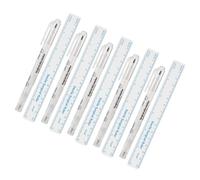 Homoyoyo 5 Sets Double Ended Eyebrow Marking Pens with Fine and Thick Tips Paper Measuring Rulers for Precise Skin Mapping Simple Oil Based Markers for Microblading and Tattoo Positioning
