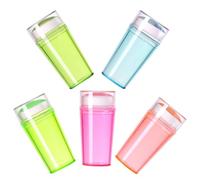 Homoyoyo 5 Sets Manicure Stampers Stamping Template Silicone Easy to Hold Removable for Personal Use and Beauty Salons Nail Stamper Kit for Friends Who Love to Do Nail Polish Random Color