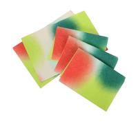 Homoyoyo 5 Sheets Gradient Flower Wrapping Paper Sheets Tear-resistant Textured Craft Paper for Weddings Festivals DIY Bouquet Packaging Vibrant Rainbow Colors