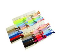 Homoyoyo 50 Pcs High Elastic Solid Color Knot Hair Ties for Women Stretchy Ponytail Holders with Strong Hold Mixed Candy Colors Hair Bands for Everyday Fashion and Wrist Decor