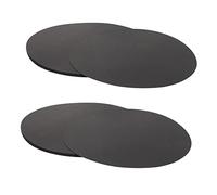 Homoyoyo 50 Pcs Round Black Cardboard Thick Smooth Mandala Drawing Paper for DIY Painting Craft Projects and Art Activities