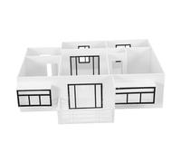 Homoyoyo 50 Scale DIY Architectural Model Kit Mini Apartment 2-bedroom 1-bathroom with Empty Interior Base High-precision Miniature House Building Material for Architecture Students