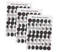 Homoyoyo 50 Sheets Moon Phase Scrapbook Decals Small Stickers for DIY Gift Sealing Charming Clear Moon Pattern Stickers for Handmade Cards Diaries Computers and Scrapbooks