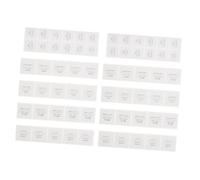 Homoyoyo 50 Sheets Self-Adhesive Cosmetic Bottle Labels Small for Shampoo Conditioner Body Wash Hand Soap Multi-Language Travel Sticker for Home and Hotel Organization