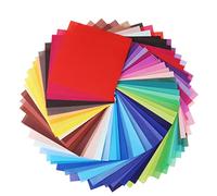 Homoyoyo 50 Sheets Single Sided Origami Paper for Arts and Crafts Projects for Adults Enhance Creativity and Color Recognition