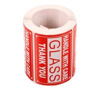 Homoyoyo 500pcs Red Fragile Labels Adhesive Shipping Warning Stickers for Protective Packaging and Easy Identification, 2x3 Inch Packing Stickers Roll Suitable for Moving and Handling