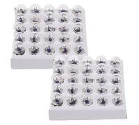 Homoyoyo 50Pcs 2.5V Miniature E10 Screw Base Light Bulbs Round Mini Screw Flashlight Bulbs for Student Electrical Experiments and DIY Low Voltage