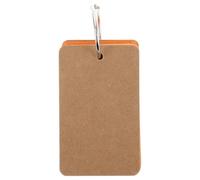 Homoyoyo 50pcs Blank Paper Cards with Ring Binder Portable Flashcards for Studying Notetaking Messages and Creative Drawing Small Index Cards for Organization and Memo