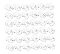 Homoyoyo 50pcs Clear Acrylic Button Pins DIY Photo Frame Badge Kit with Safety Pin for Wedding Guest Buttons and Craft Projects Lightweight Plastic Blanks for Badges