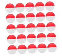 Homoyoyo 50pcs Clear Plastic Fillable Balls for Vending Machines Round Capsules Refillable Containers Party Favors Candy Storage Classic Red and White Colors