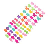 Homoyoyo 50Pcs Colorful Cartoon Hairpins for Cute Decorative Barrettes for DIY Hair Styling Photography and Special Occasions