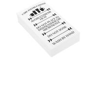 Homoyoyo 50pcs Cup Care Guide Cards Glass Mug Care Guide Cards White Paper Easy to Insert Easy to Carry Portable for Sports Water Bottle Accessories