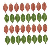 Homoyoyo 50pcs Faux Magnolia Leaves PU Material Simulated Green Plant Leaves for Flower Arrangement Home Decor Wedding Centerpiece and Halloween Harvest Festival Decorations