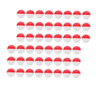 Homoyoyo 50Pcs Fillable Round Plastic Containers for Vending Machines Reusable Candy Storage Boxes for Easter Party Favors and Holiday Decorations Classic Red and White Color