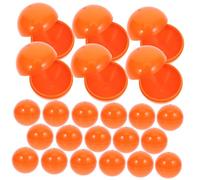 Homoyoyo 50pcs Game Lottery Balls Colorful Balls for Home Party Gold Big Large Small Activity Caller Decorative Polystyrene First Draw Pvc Orange